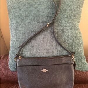 Coach Dark Leather Crossbody Bag